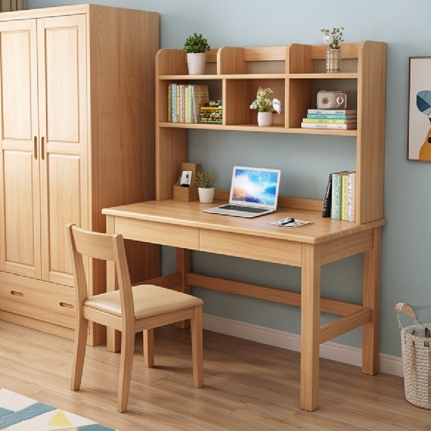 Top Các Mẫu Bàn Học Gỗ Tự Nhiên Có Giá Sách Đẹp, Bền Nhất Cho Bé Mua Bàn Học Gỗ Tự Nhiên Có Giá Sách Ở Đâu Uy Tín Tại TPHCM