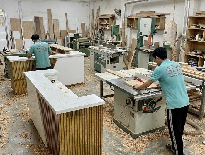 Quầy lễ tân MS 3502 tại văn phòng làm việc
