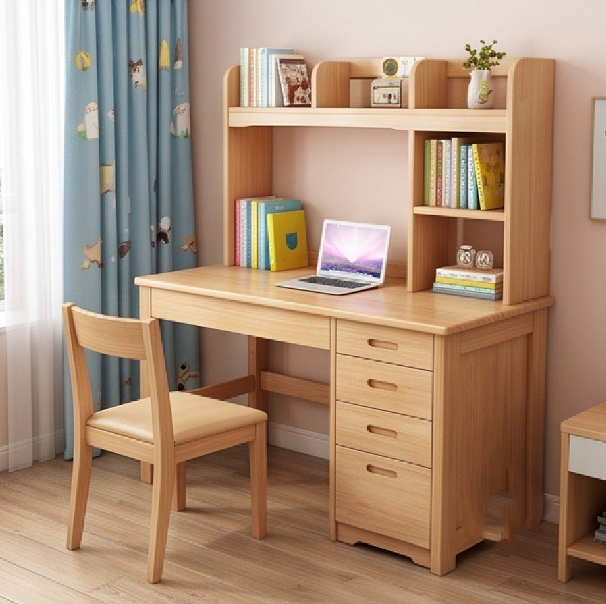 Top Các Mẫu Bàn Học Gỗ Tự Nhiên Có Giá Sách Đẹp, Bền Nhất Cho Bé Tham khảo thêm các mẫu bàn học cho bé
