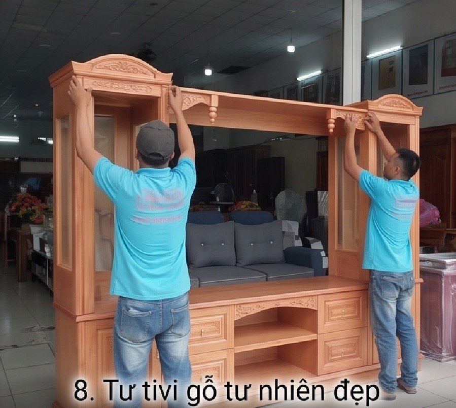 Top Mẫu Tủ Tivi Liền Tủ Rượu Giá Rẻ TPHCM Gỗ Gõ Đỏ Đẹp Sang Trọng Thợ hoàn thiện tủ tivi gỗ tự nhiên đẹp tại Nội Thất Thái Bình