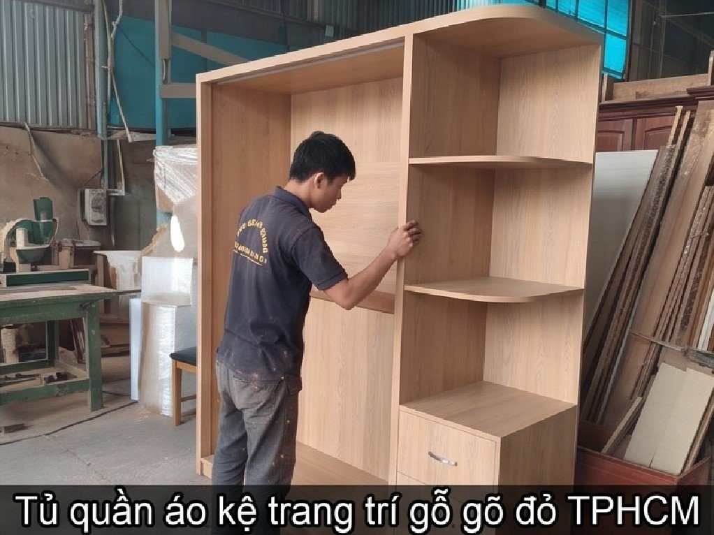 Tủ quần áo cửa trượt có kệ góc