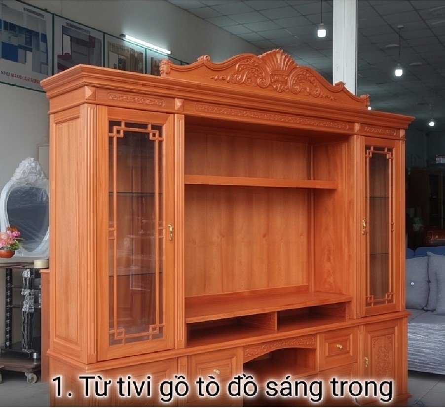 Top Mẫu Tủ Tivi Liền Tủ Rượu Giá Rẻ TPHCM Gỗ Gõ Đỏ Đẹp Sang Trọng Tủ tivi liền tủ rượu giá rẻ TPHCM gỗ gõ đỏ sang trọng