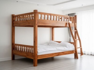 Bảng giá giường tầng người lớn với mẫu khung gỗ chắc chắn