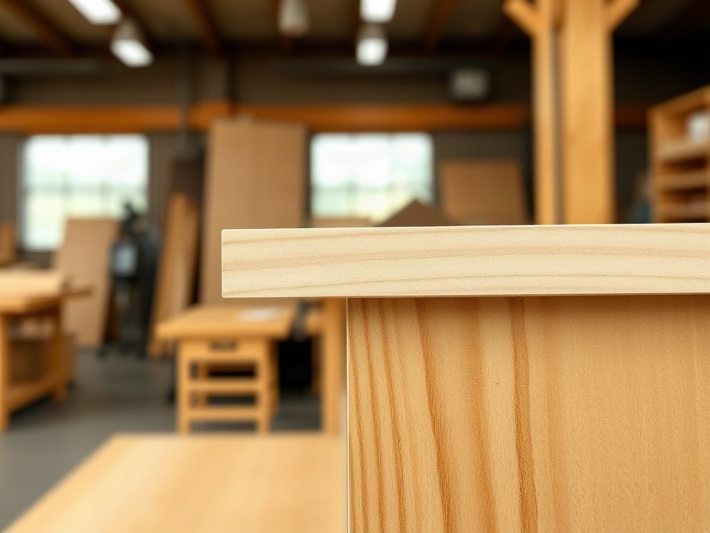 10 mẫu tủ tivi gỗ công nghiệp tại TPHCM hiện đại Cận cảnh lõi ván MDF và lớp phủ laminate của tủ tivi gỗ công nghiệp