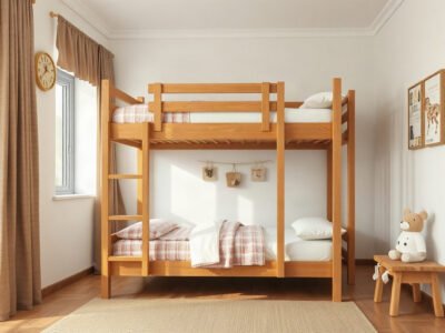 Giường tầng trẻ em tại quận 8 bằng gỗ tự nhiên trong phòng ngủ