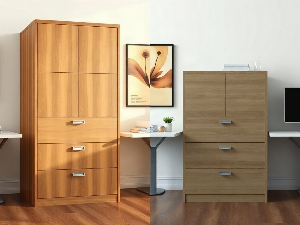 So sánh tủ hồ sơ cao cấp và tủ hồ sơ phổ thông về độ hoàn thiện